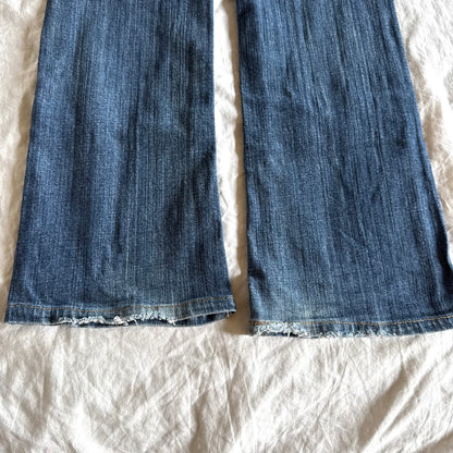 7 for All Mankind Low-Rise Medium Wash Straight Fit Jeans - Size XXS
