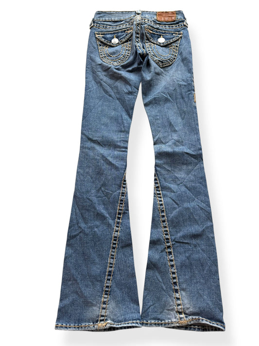 True Religion Low-Rise Flared Jeans (XXS)
