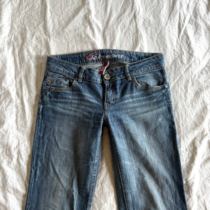 Edc by Esprit Low-Rise Medium Wash Bootcut Jeans - Size S/M