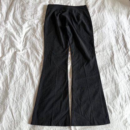 Jennifer Taylor Low-Rise Pinstriped Office Siren Flared Trousers - Size S