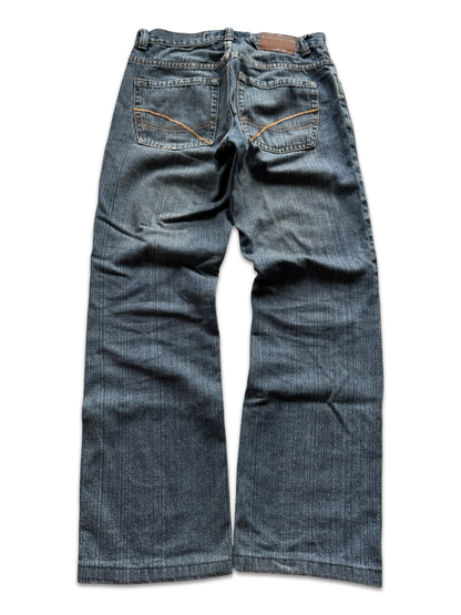 Shine Mid-Rise Baggy Jeans (L)