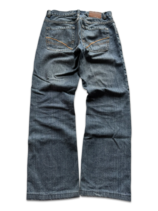 Shine Mid-Rise Baggy Jeans (L)