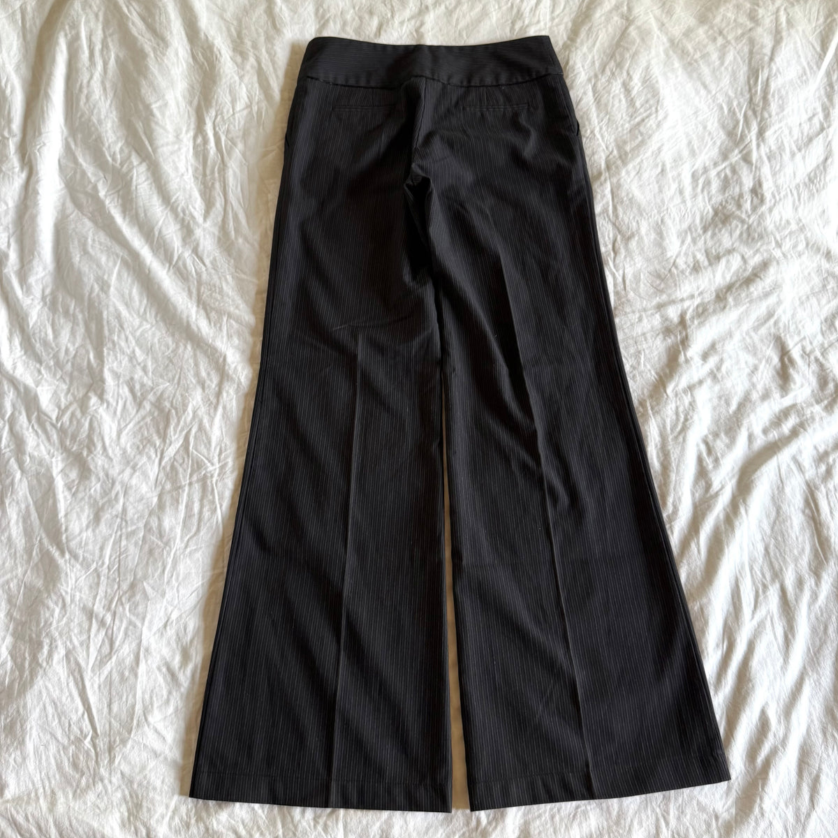 Orsay Low/Mid-Rise Striped Office Siren Wide Leg Trousers - Size S