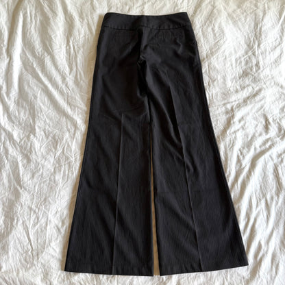 Orsay Low/Mid-Rise Striped Office Siren Wide Leg Trousers - Size S