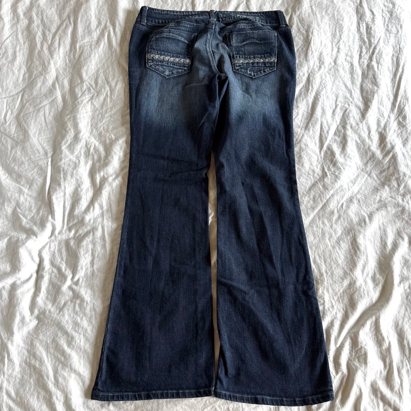 Decree Low-Rise Dark Wash Bootcut Jeans - Size L