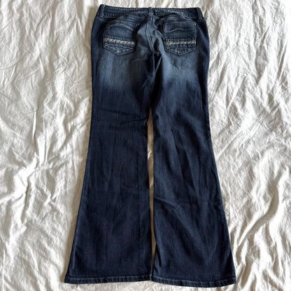 Decree Low-Rise Dark Wash Bootcut Jeans - Size L