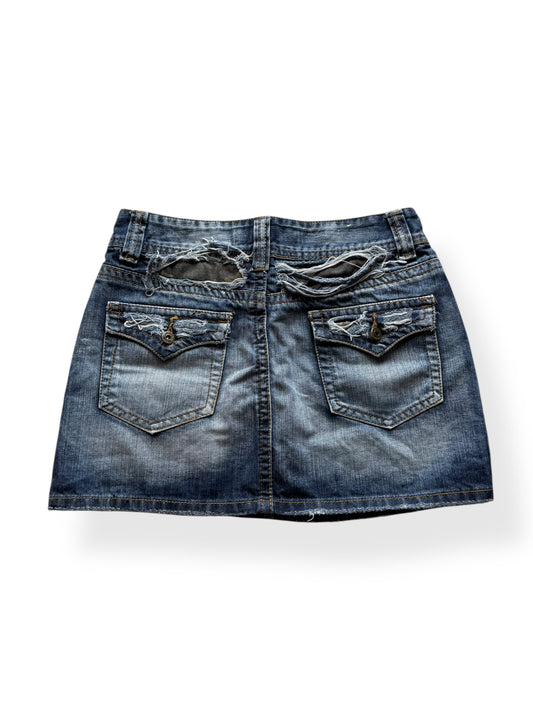 Miss Chic Denim Mini Skirt (M)