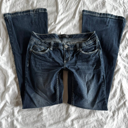 Rue21 Low-Rise Dark Wash Bootcut Jeans - Size L/XL
