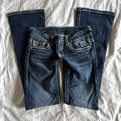 Vigoss Low-Rise Dark Wash Bootcut Jeans - Size XXS