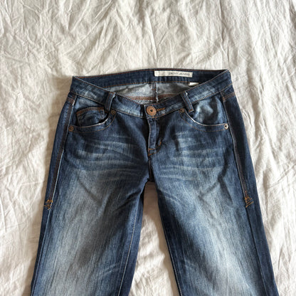 DKNY Low-Rise Medium Wash Bootcut Jeans - Size S
