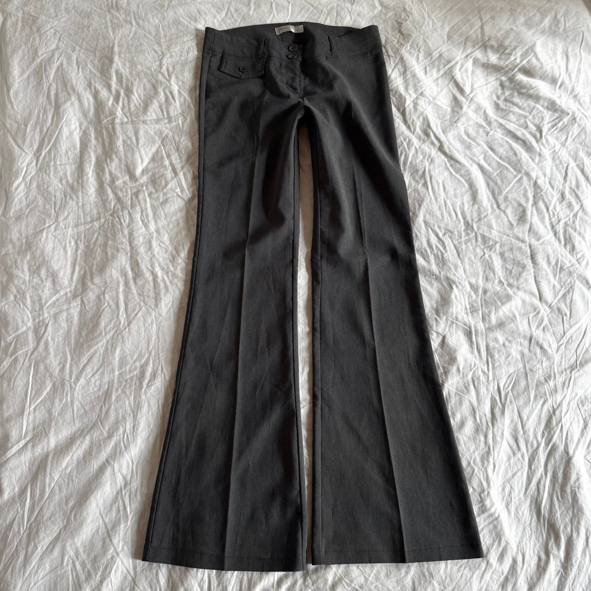 Jennyfer Low-Rise Office Siren Flared Trousers - Size M