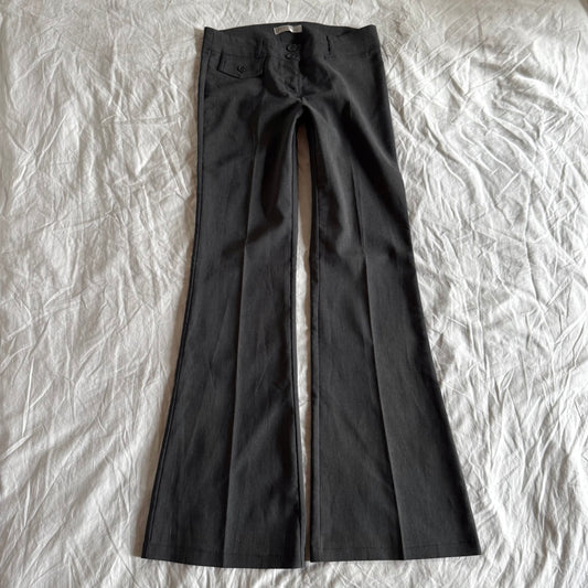 Jennyfer Low-Rise Office Siren Flared Trousers - Size M