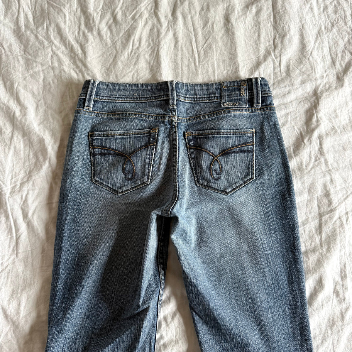Esprit Low-Rise Light Wash Straight Fit Jeans - Size S/M