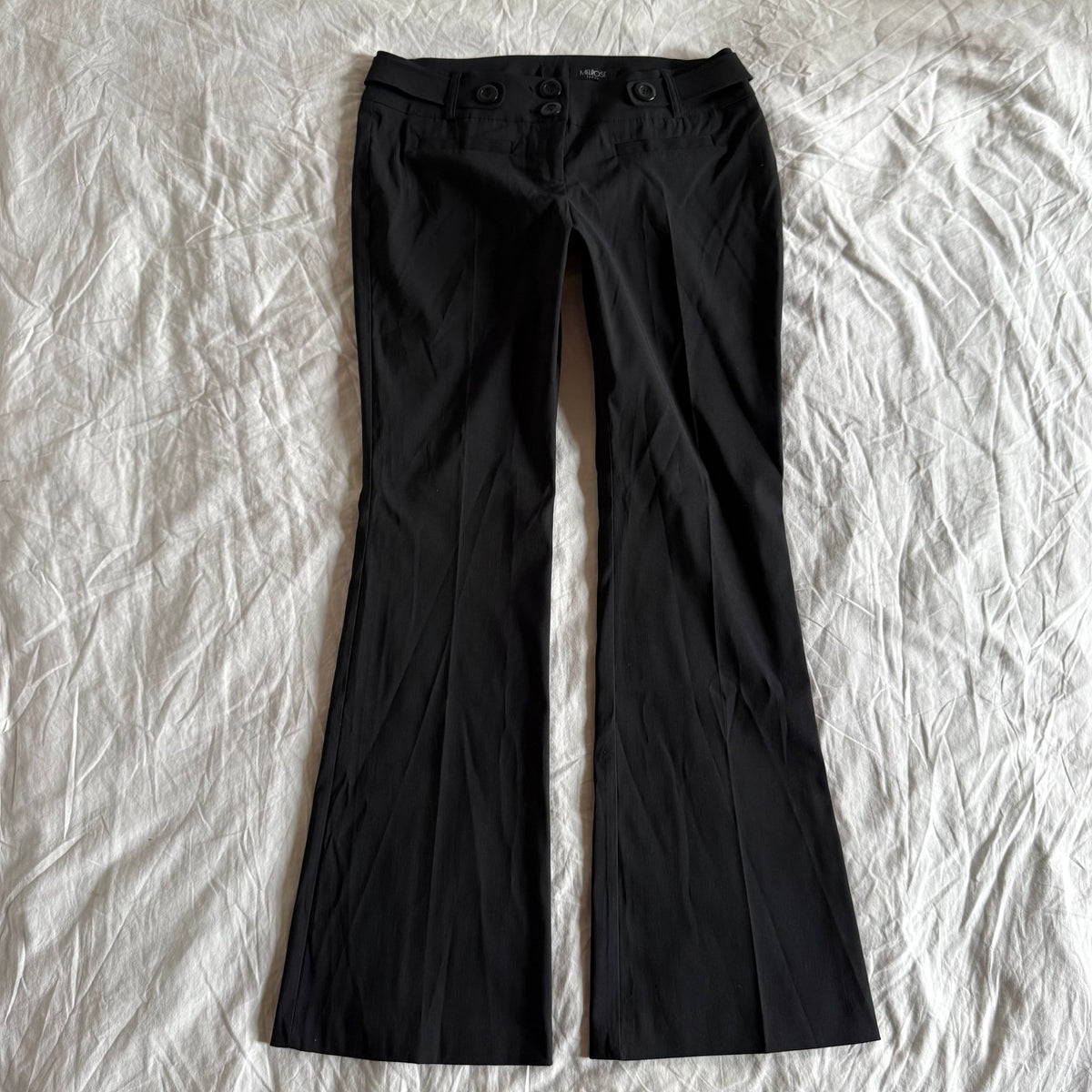 Melrose Low-Rise Office Siren Flared Trousers - Size L