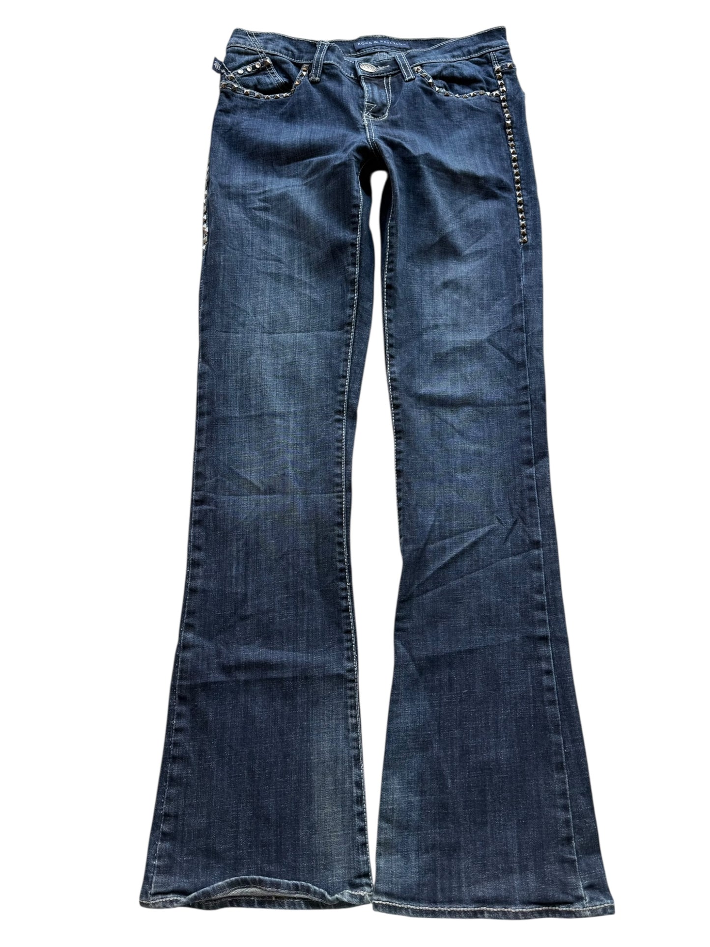 Rock & Republic Low-Rise Bootcut Jeans (S)