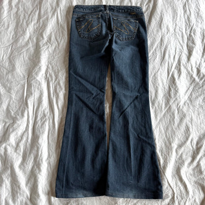 Silver Low-Rise Medium Wash Bootcut Jeans - Size XS