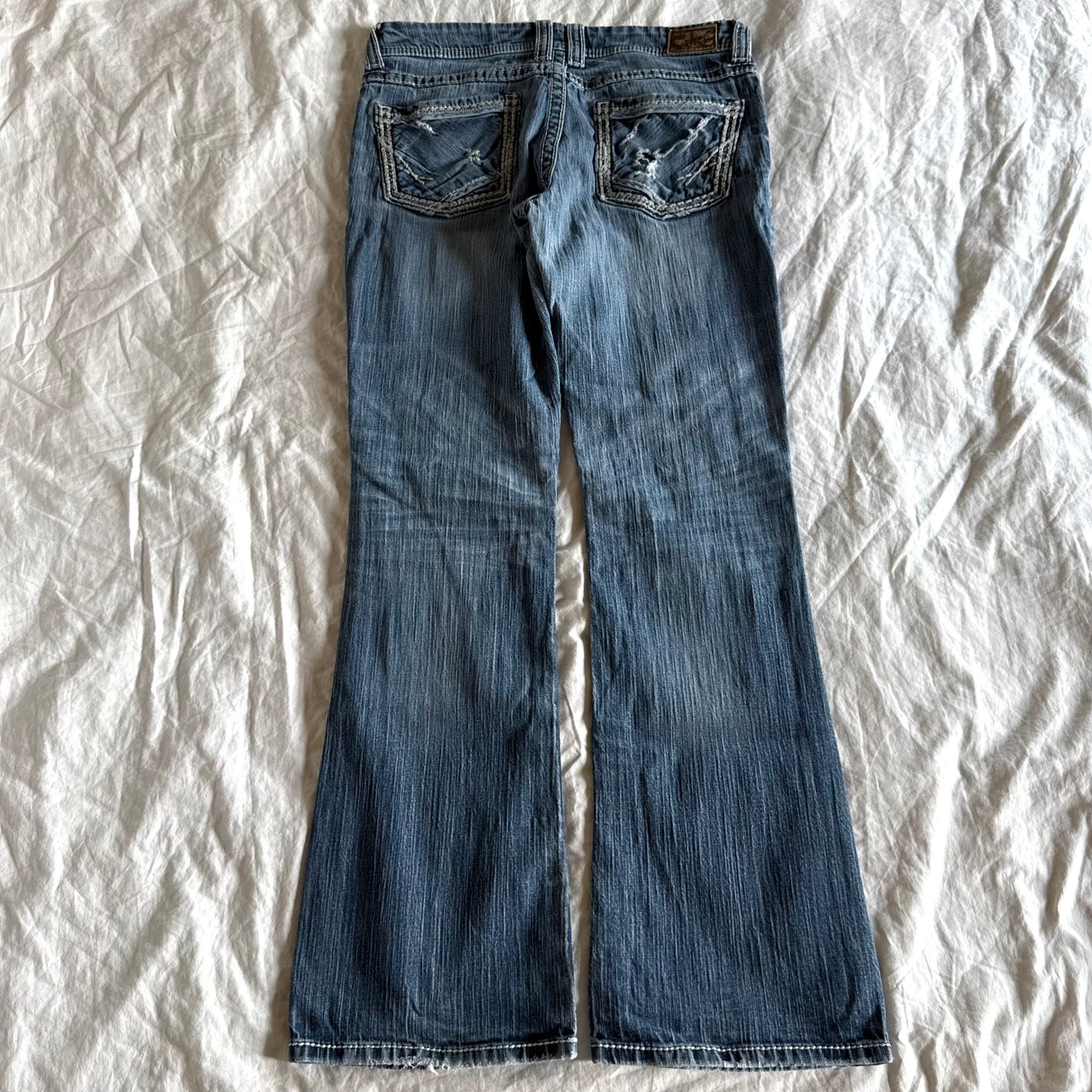 BKE Low-Rise Light Wash Bootcut Jeans - Size L