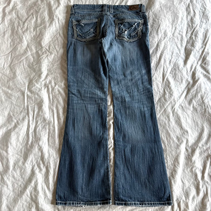 BKE Low-Rise Light Wash Bootcut Jeans - Size L