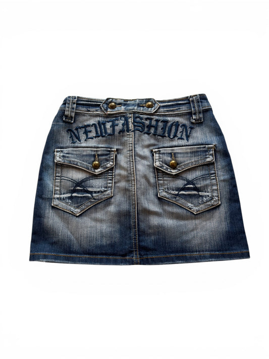 Miss Chic Denim Mini Skirt (XS)