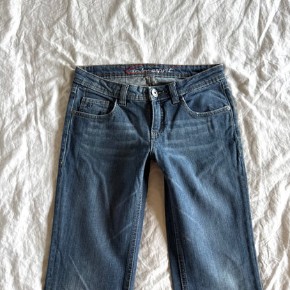Edc by Esprit Low-Rise Medium Wash Straight Fit Jeans Jeans - Size XXS/XS