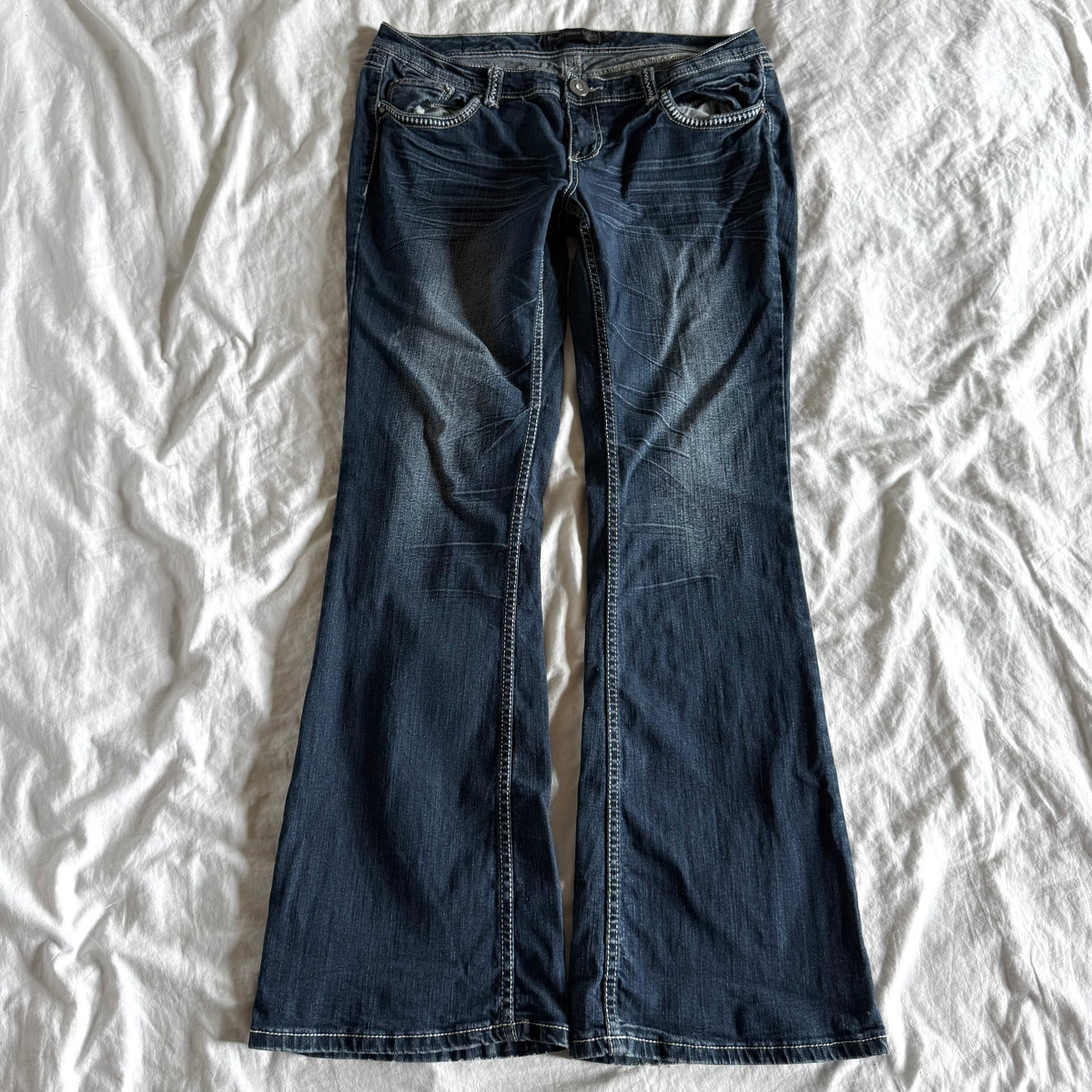 Rue21 Low-Rise Dark Wash Bootcut Jeans - Size L/XL