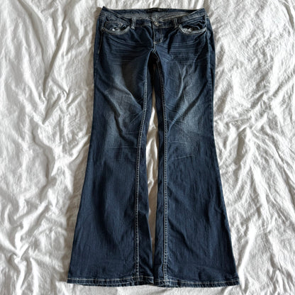 Rue21 Low-Rise Dark Wash Bootcut Jeans - Size L/XL
