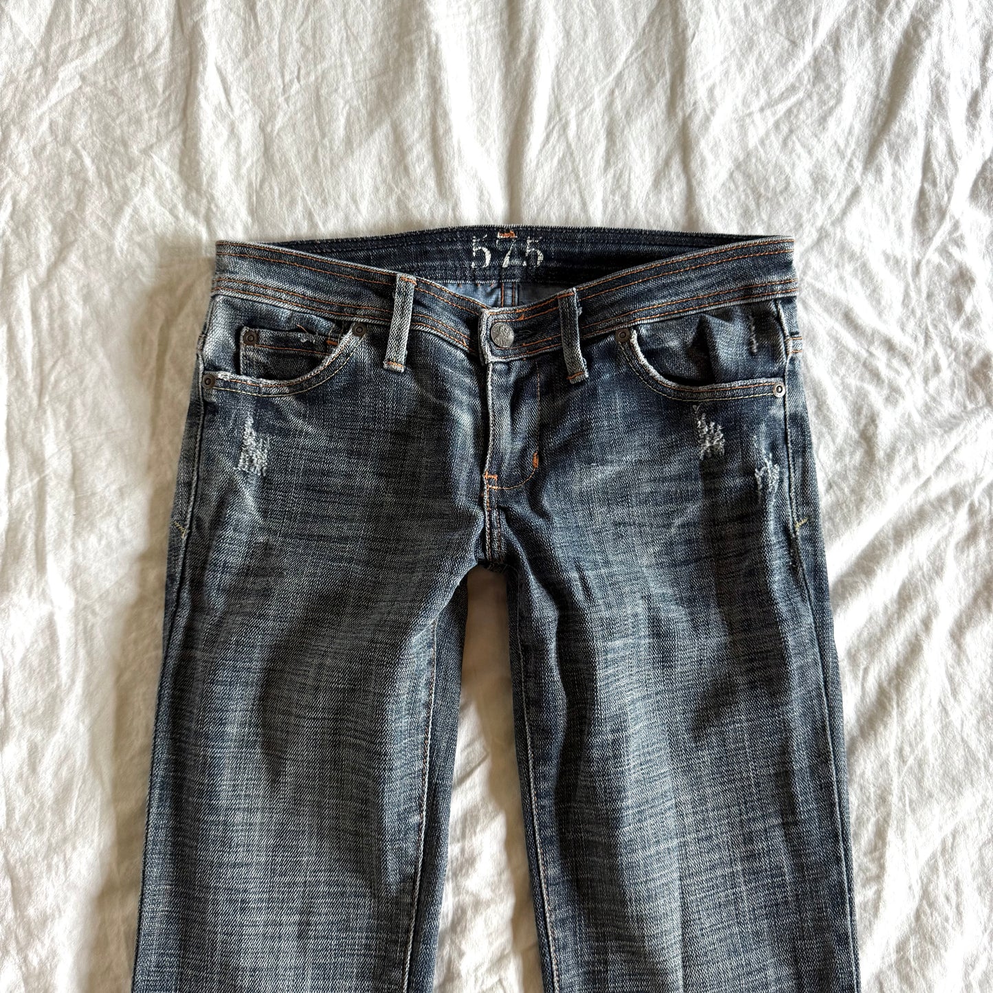 575 Low-Rise Dark Wash Bootcut Jeans - Size XXS