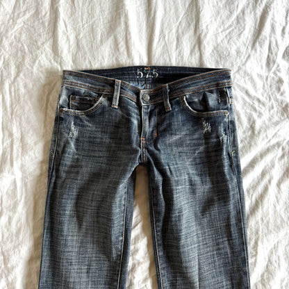 575 Low-Rise Dark Wash Bootcut Jeans - Size XXS