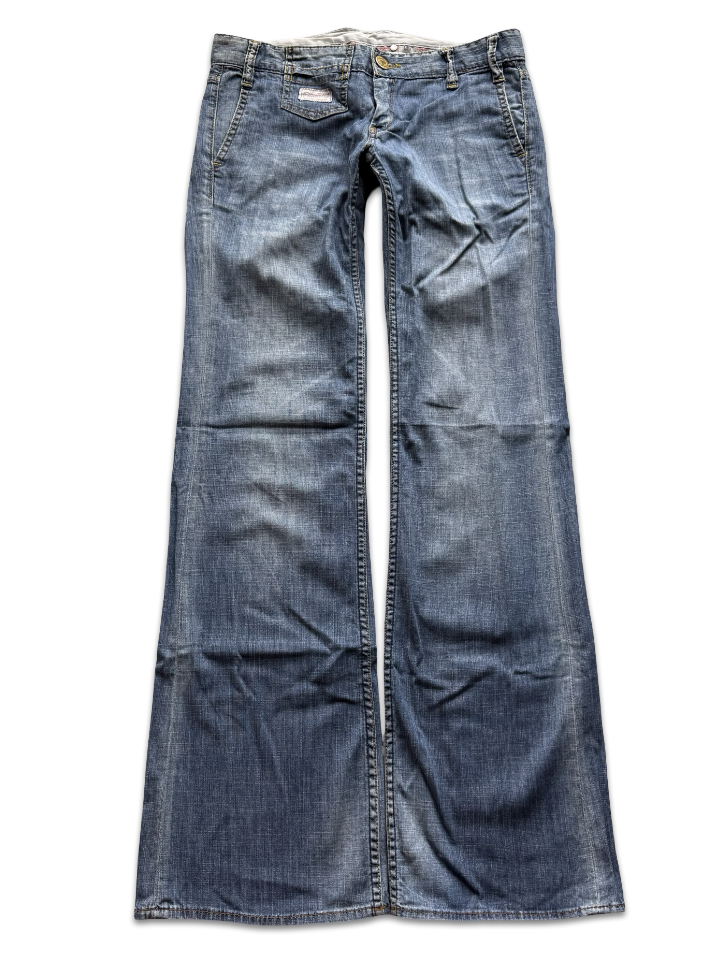 Herrlicher Low-Rise Straight Fit Jeans (S)
