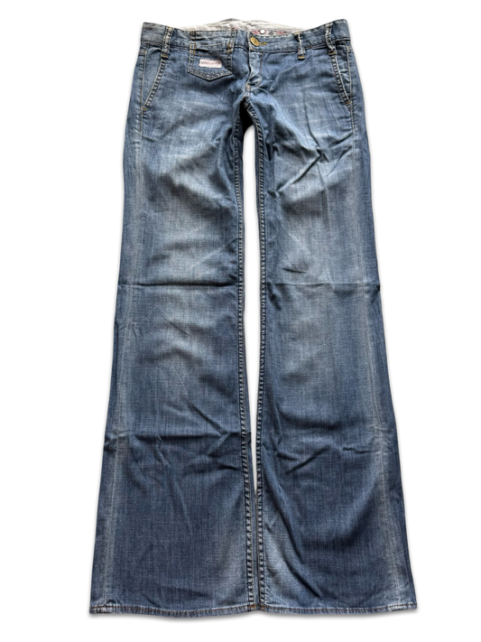 Herrlicher Low-Rise Straight Fit Jeans (S)
