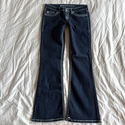 Blue Asphalt Low-Rise Dark Wash Bootcut Jeans - Size XS/S