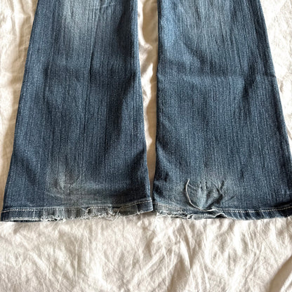 Grane Low-Rise Dark Wash Bootcut Jeans - Size S/M