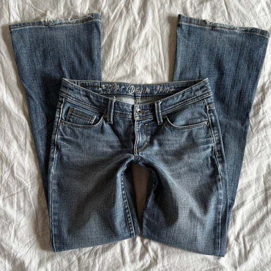 Esprit Low-Rise Light Wash Straight Fit Jeans - Size S/M