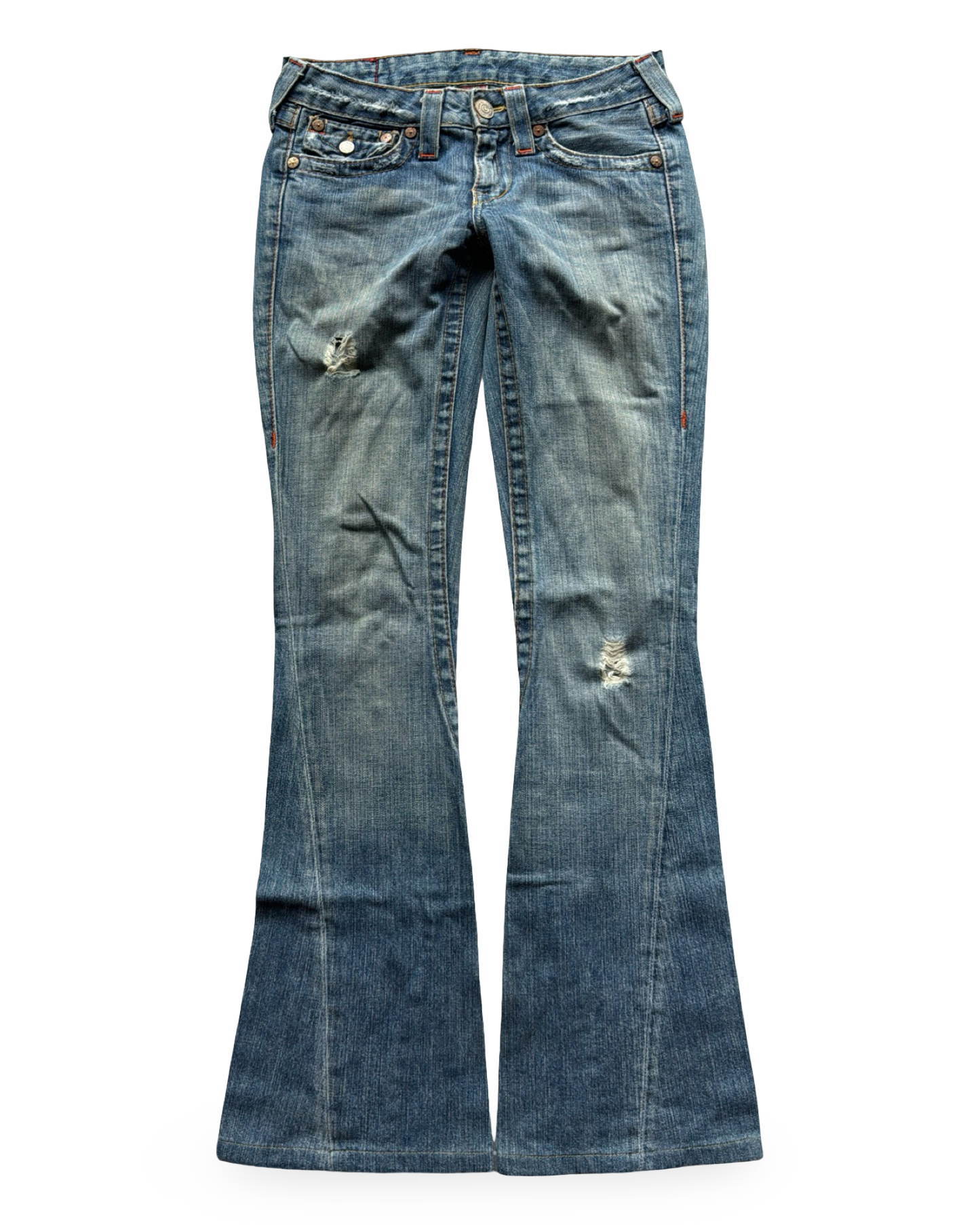 True Religion Low-Rise Bootcut Jeans (XXS)