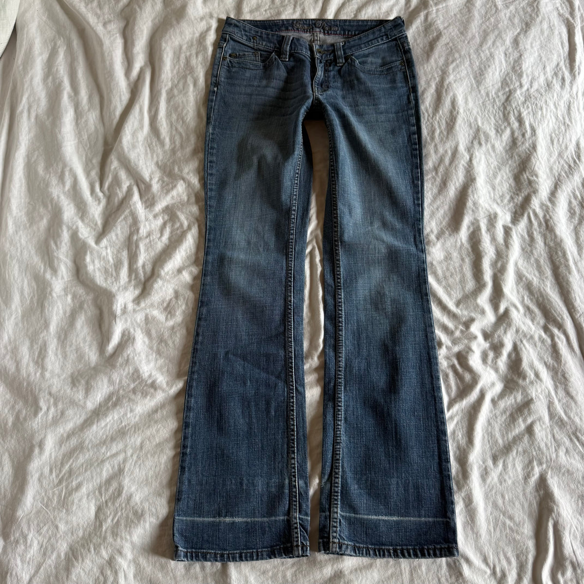 Esprit Low/Mid-Rise Medium Wash Straight Fit Jeans - Size S