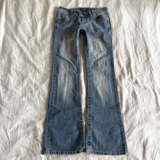 Angels Low-Rise Light Wash Bootcut Jeans - Size XS