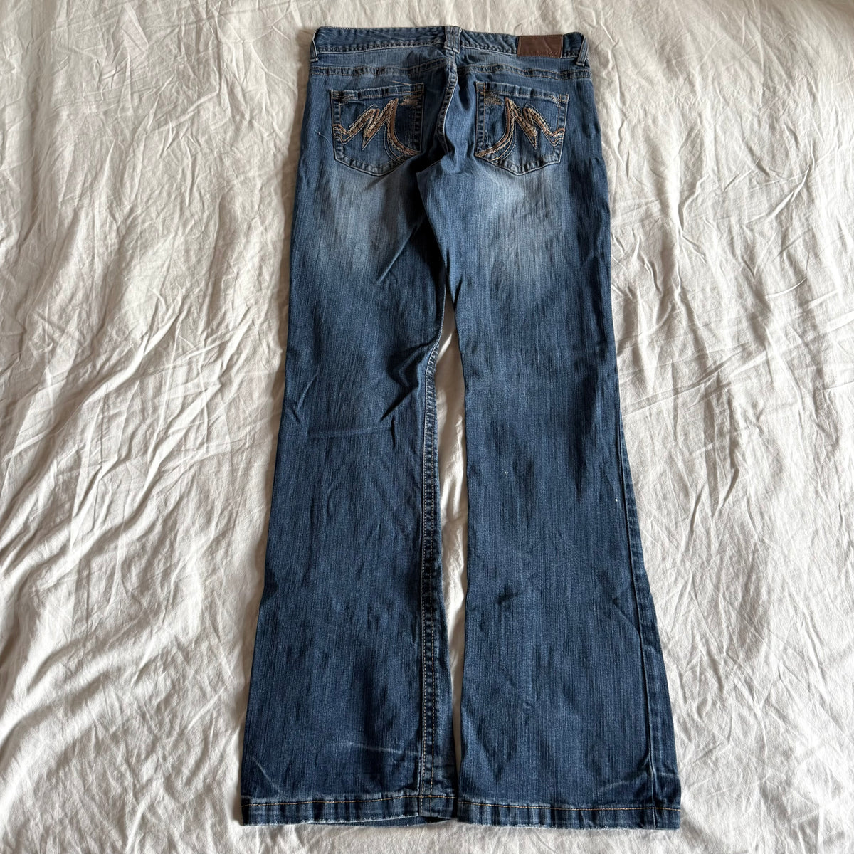 Maurices Low-Rise Medium Wash Straight Fit Jeans - Size M