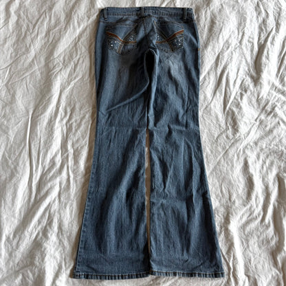Lei Low-Rise Light Wash Bootcut Jeans - Size S