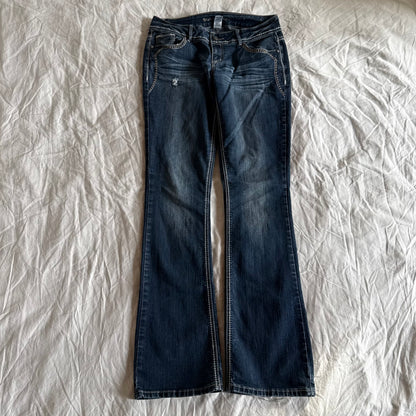 Maurices Low-Rise Dark Wash Straight Fit Jeans - Size M