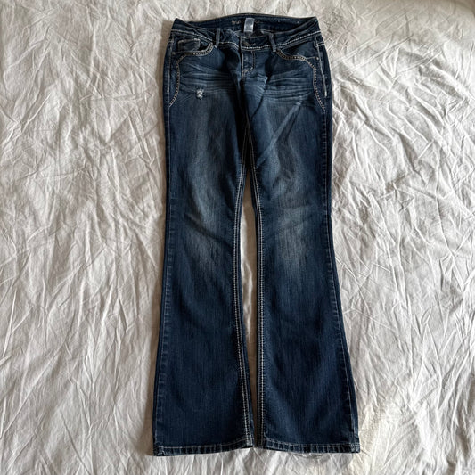 Maurices Low-Rise Dark Wash Straight Fit Jeans - Size M