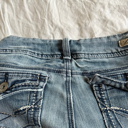Refuge Low-Rise Light Wash Bootcut Jeans - Size XS