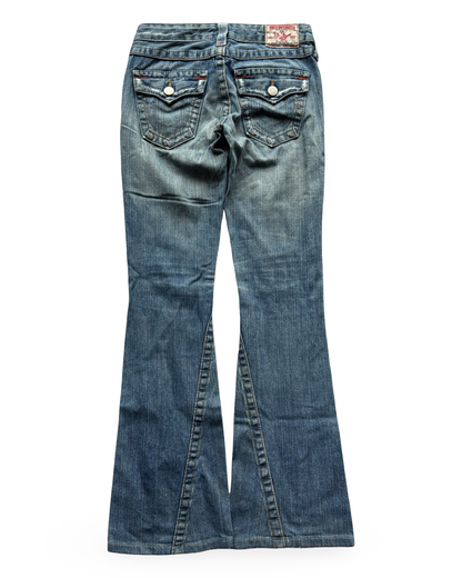 True Religion Low-Rise Bootcut Jeans (XXS)