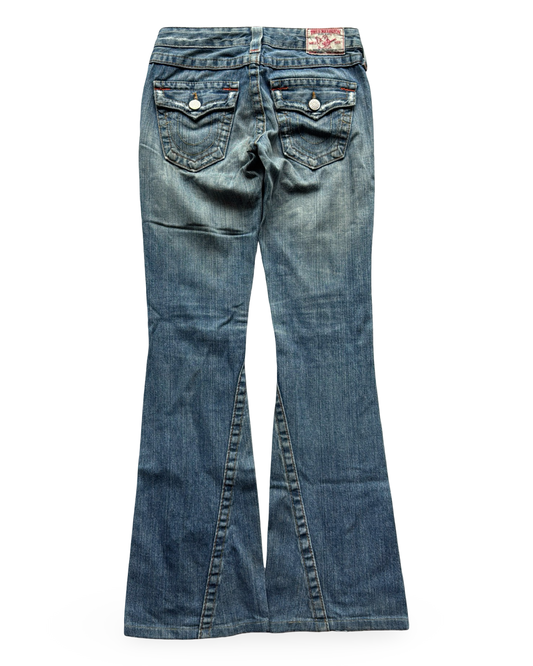 True Religion Low-Rise Bootcut Jeans (XXS)