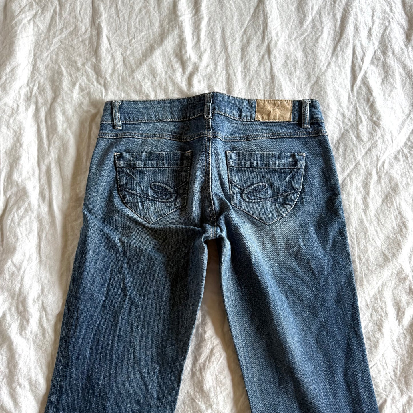 Edc by Esprit Low-Rise Medium Wash Bootcut Jeans - Size S/M