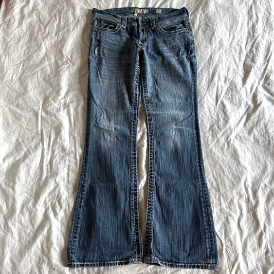 BKE Low-Rise Light Wash Bootcut Jeans - Size L
