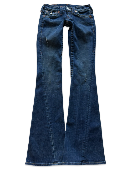 True Religion Low-Rise Flared Jeans (XXS)