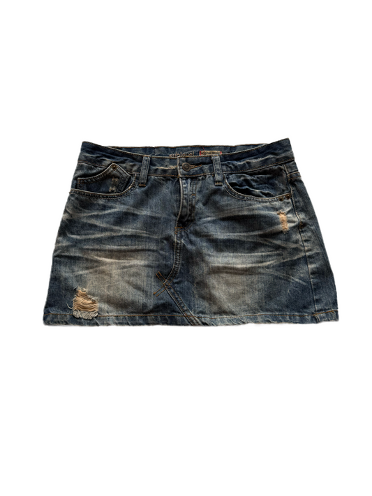 Sublevel Denim Mini Skirt (S)