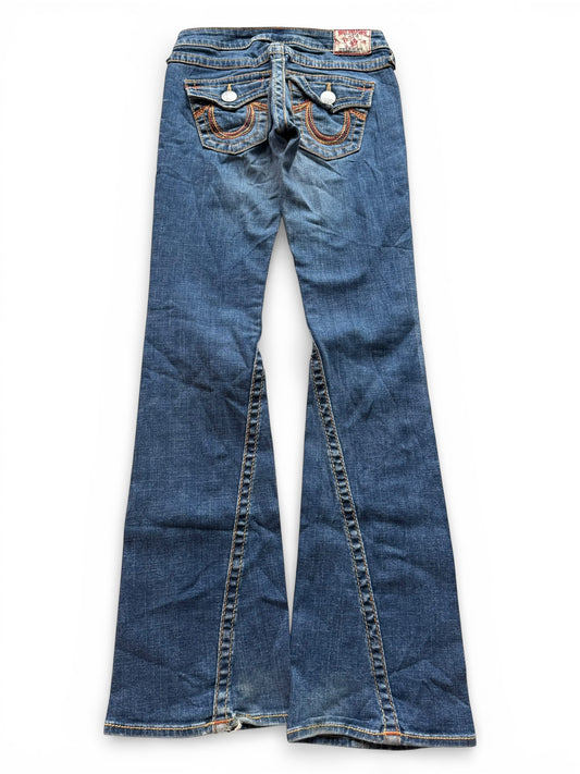True Religion Low-Rise Flared Jeans (XXS)