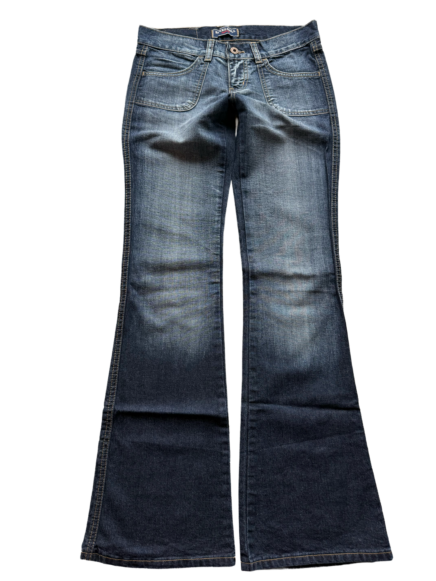 Rock & Roll Low-Rise Bootcut Jeans (XS)
