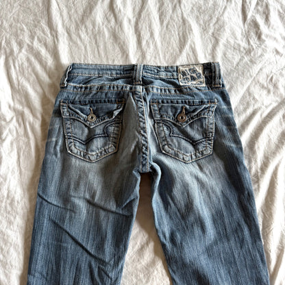 Big Star Low-Rise Light Wash Bootcut Jeans - Size XS/S